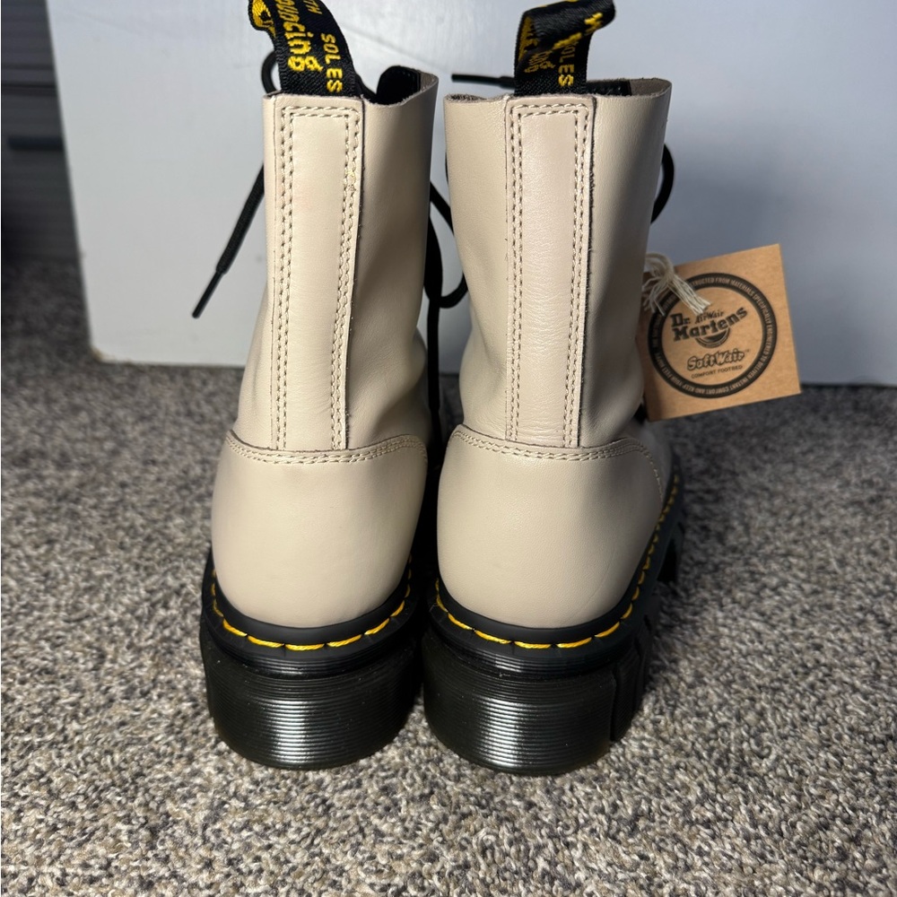 Dr. Martens Women's Audrick 8-Eye Nappa Lux Platform Ankle Boots - Picture 6 of 13